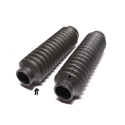 Paire De Soufflets De Fourche Peugeot TSE TLX TS - Caoutchouc Noir 25mm / 33mm